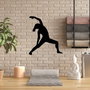Wallity Yoga 5 Escultura de Pared de Metal Negra